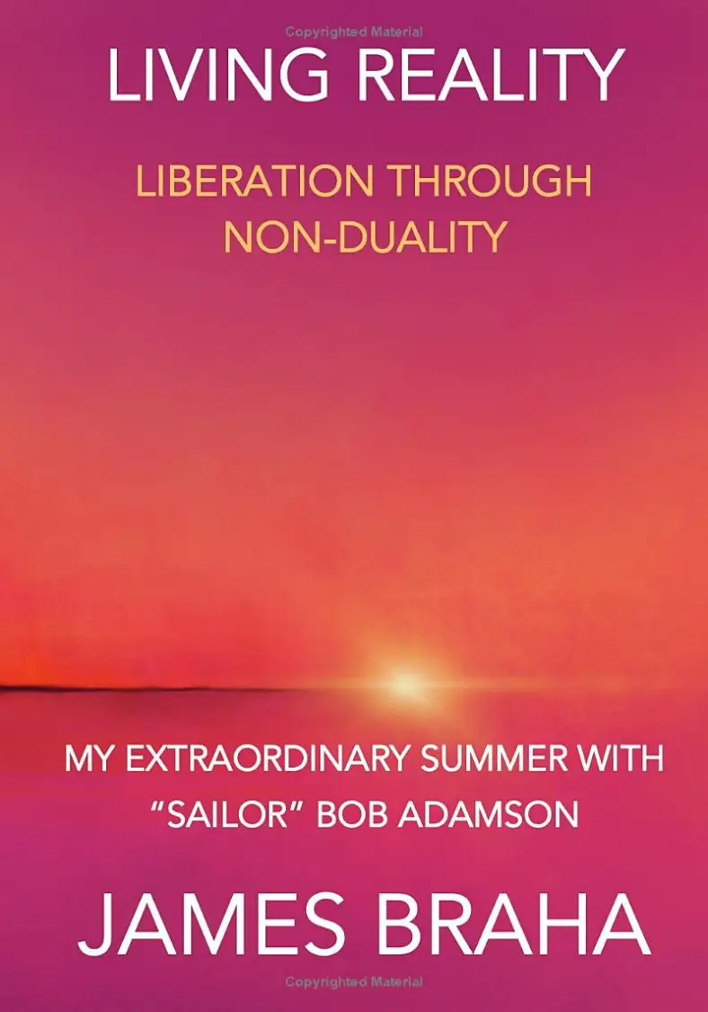 Cover of the Book "Living Reality Liberation through Non-Duality. My extraordinary Summer with "Sailor" Bob Adamson" James Braha